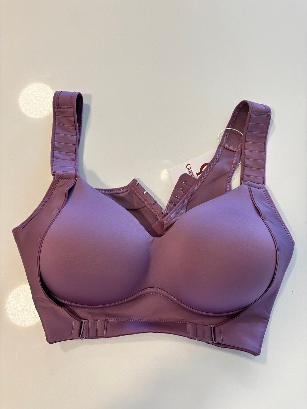 CurvyFlex Sports Bra NWT Size L2 Mauve Purple